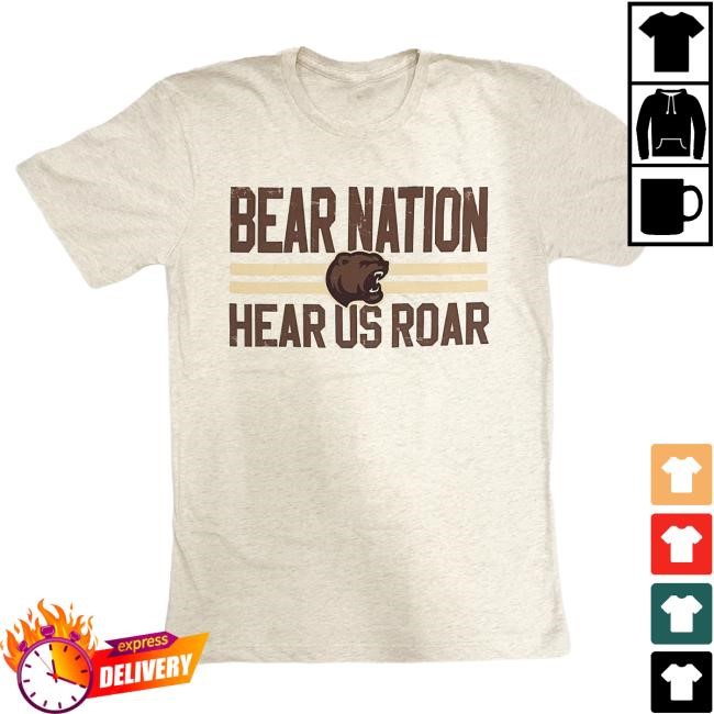 Official Hershey Bears Merch Store Hershey Bears 2024 Calder Cup Playoffs Hear Us Roar Hooded Sweatshirt Hersheybears