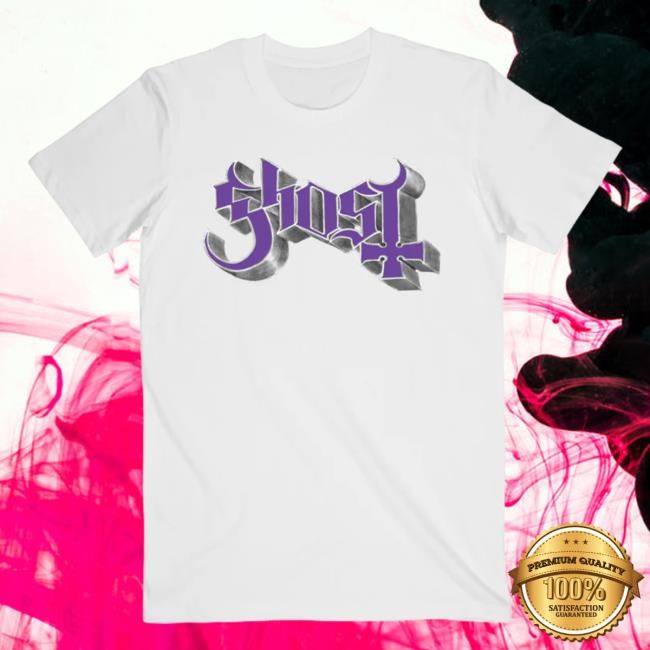 Official Ghost Band Rock Backstreet Merch Store Shop Chrome Purple Skeletá Shirt