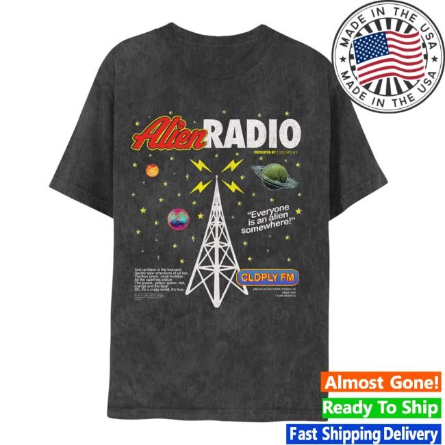 Alien Radio Music Of The Spheres World Tour 2024 New Tee – Coldplay