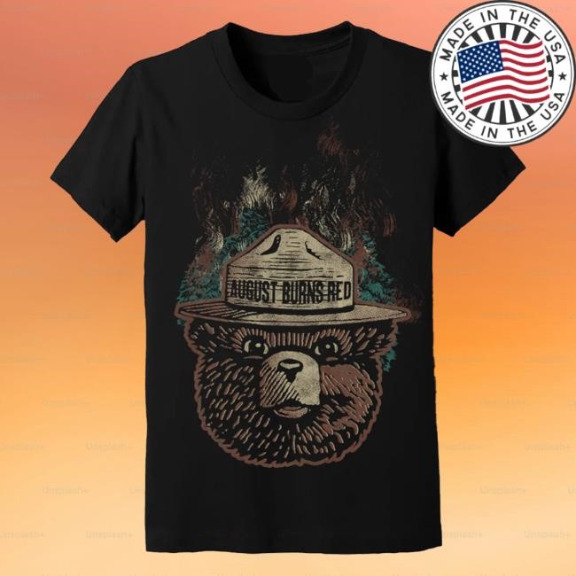 Official August Burns Red Kids Smokey The Bear Tees