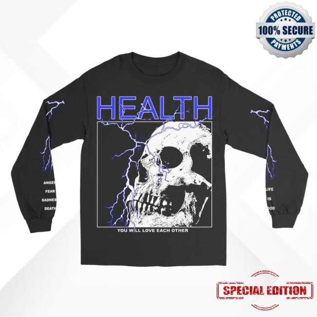 Health Official Merch Store Lightning LS Shirt Health Band