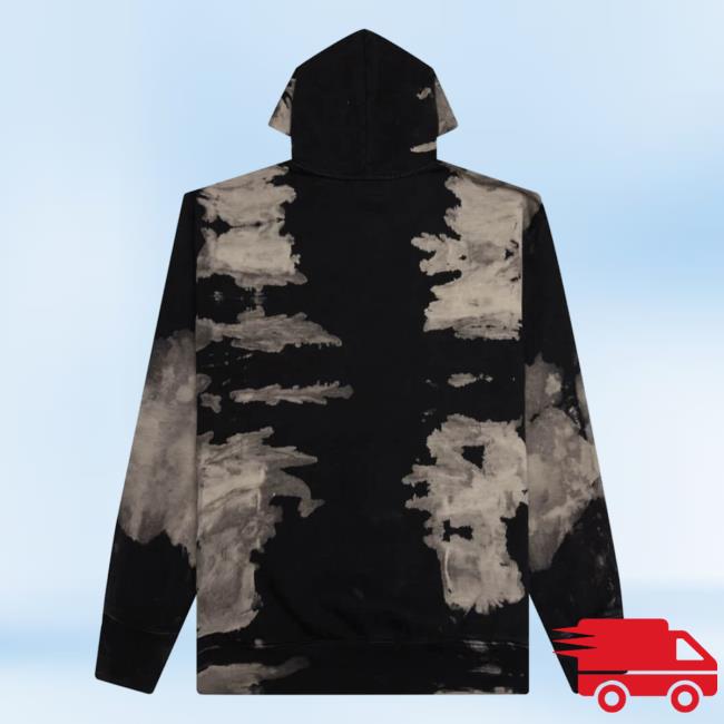 Official Feature Merch Store Shop Market Air Transit Puff Tie-Dye Hoody - Bleach Feature Apparel Clothing Official Feature Merch Store Shop Market Air Transit Puff Tie-Dye Crew neck Sweatshirt - Bleach Feature Apparel Clothing