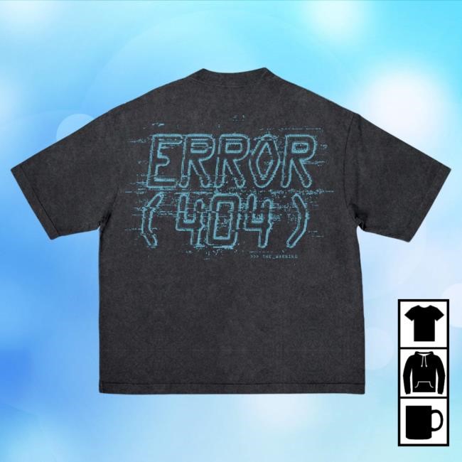 Official The Warning Merch Store ERROR (404) Glitch Tshirt The Warning Band