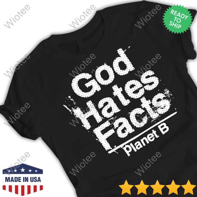 Three One G Merch Planet B God Hates Facts Black Hooded Sweatshirt