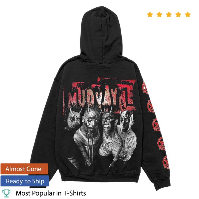 Official Mudvayne Merch Mud Vayne Mutatis Logo Black Popover Hoodie