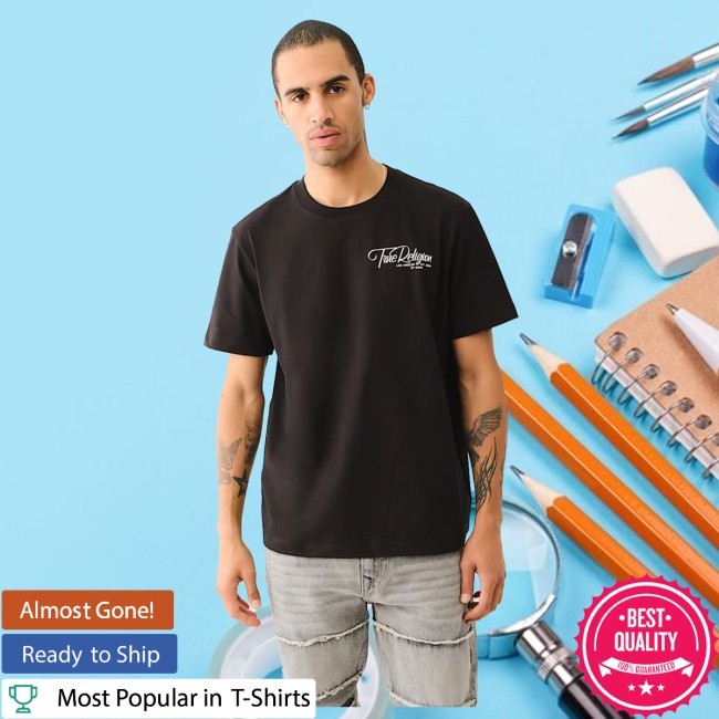 Truereligion Puff Logo Short Sleeve Tee Shirt