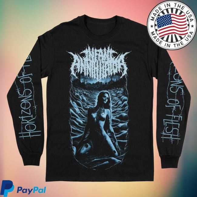 Infant Annihilator Merch Infant Annihilator "Horizons Of Flesh" LS Tee Indie Merch Store