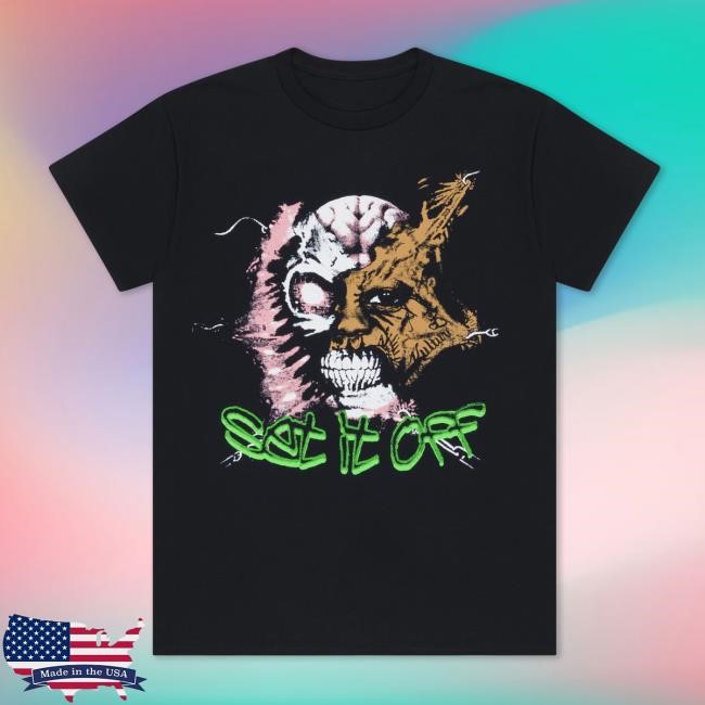 Official Offset Shop Face Rip Long Sleeve Tee