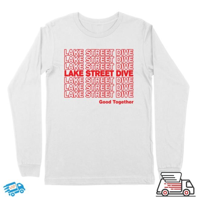 Apparel | Official Lake Street Dive Store White Repeating Logo LS Lake Street Dive