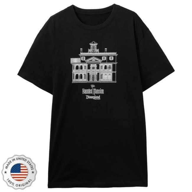 Official Disney Shop The Haunted Mansion Blueprint New Shirt – Disneyland