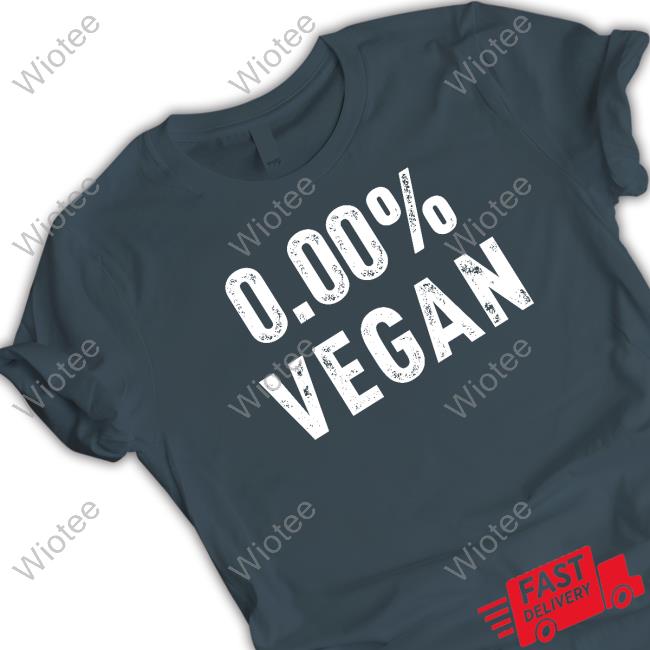Official 0.00% Vegan Tee Shirt