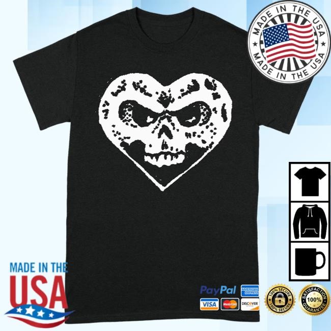 Official Alexisonfire Merch Watch Out! Heartskull Top Shirt Official Alexisonfire Watch Out! Heartskull Top Shirt