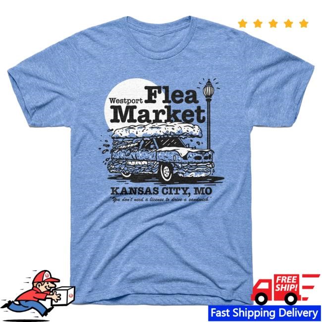 Official Charlie Hustle Westport Flea Market Burger-Mobile Shirt