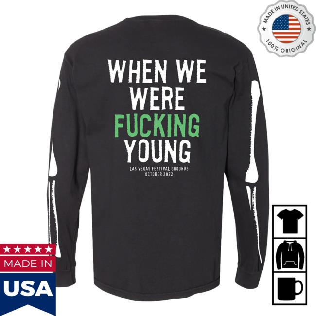 Official When We Were Young Festival 2023 Merch Skeleton Long Sleeve Shirt 2023 WhenWeWereYoung