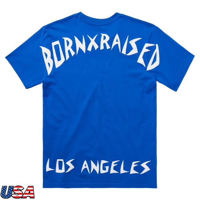 Official Born X Raised Store Shop Born X Raised Institutionalized Shirt 2024: Blue BornxRaised