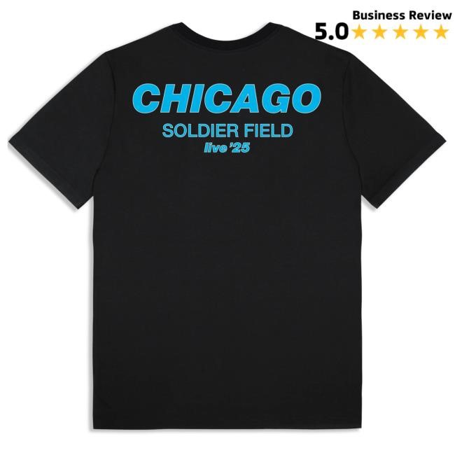Official Oasis Tour Merch Live '25 Chicago Shirts Black