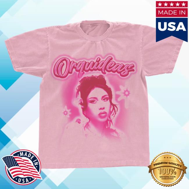 Official Kali Uchis Merch Store Kali Uchis Pink Orquídeas Portrait Short-Sleeve Attractive Shirt Kali Uchis Clothing Shop KaliUchis ShopKaliUchis Official Kali Uchis Merch Store Kali Uchis Pink Orquídeas Portrait Short-Sleeve Tee Kali Uchis Clothing Shop KaliUchis ShopKaliUchis