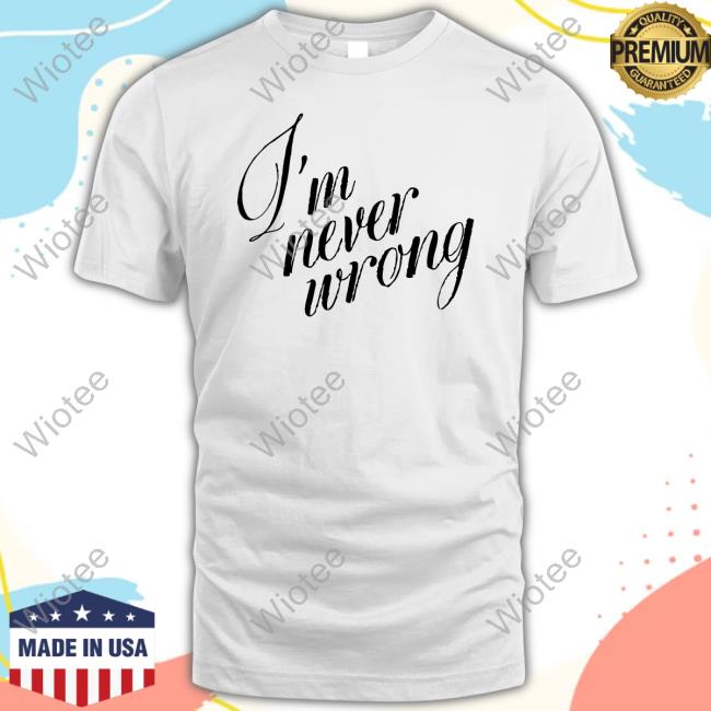 Ayo Edebiri Wearing I'm Never Wrong Tee Shirt