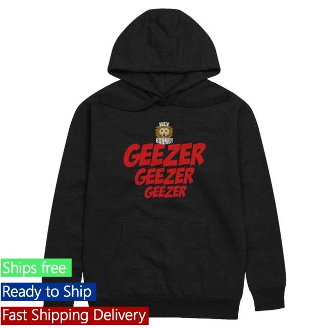 Official Heybarmby Geezer Barmby Hoodie Official Heybarmby Geezer Barmby Popover Hoodie