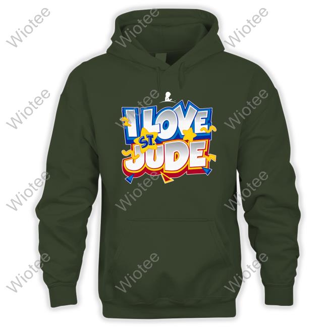 Official St Jude Merchandise I Love St Jude Cartoon T-Shirt St Jude Merchandise I Love St Jude Cartoon Shirt