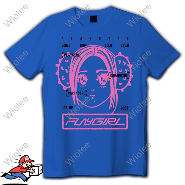 Official Playgirl Merch World Tour Lolo Zouaï 2023 Shirt Playgirl Merch World Tour Lolo Zouaï 2023 Tee Shirt