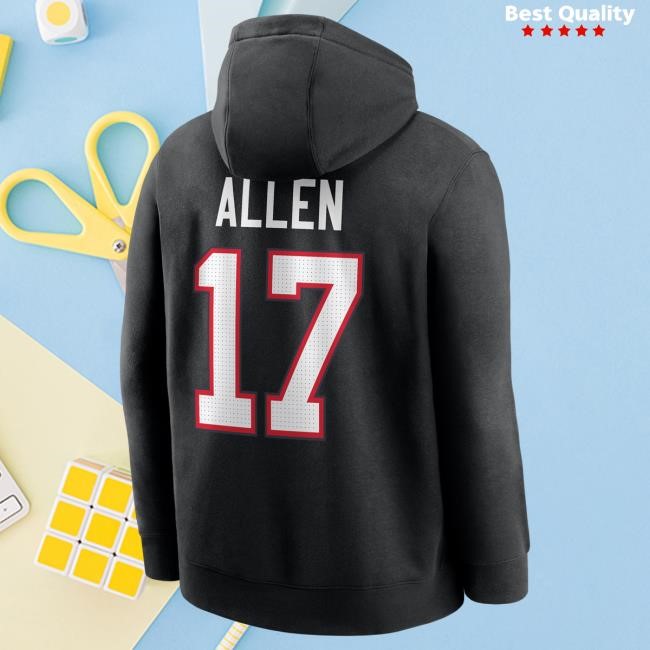 Official NFL Football Josh Allen Nike Black Fleece