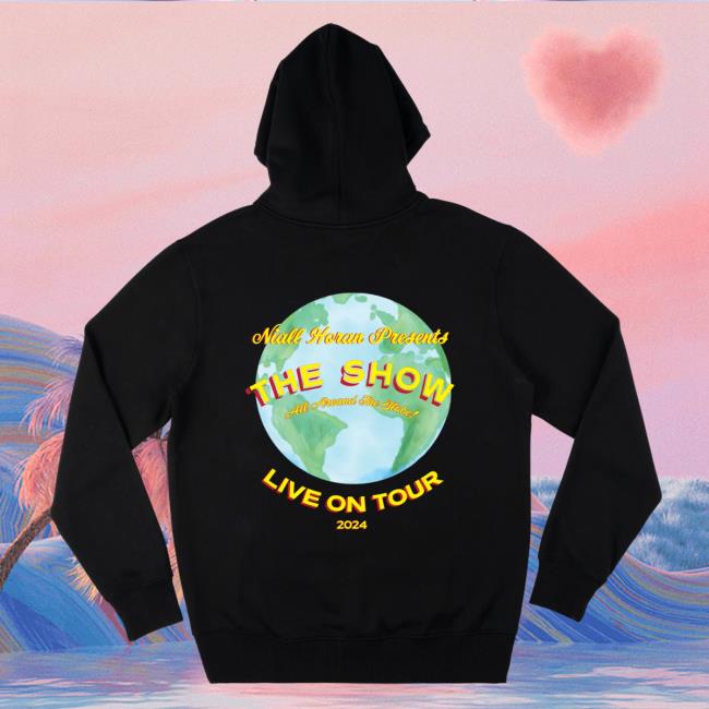 Official Niall Horan The Show World Tour Black Hoodie Official Niall Horan The Show World Tour Black Crewneck