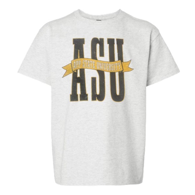 Campusstore Shop Scarlet And Gold Asu Banner Youth Tee T Shirt