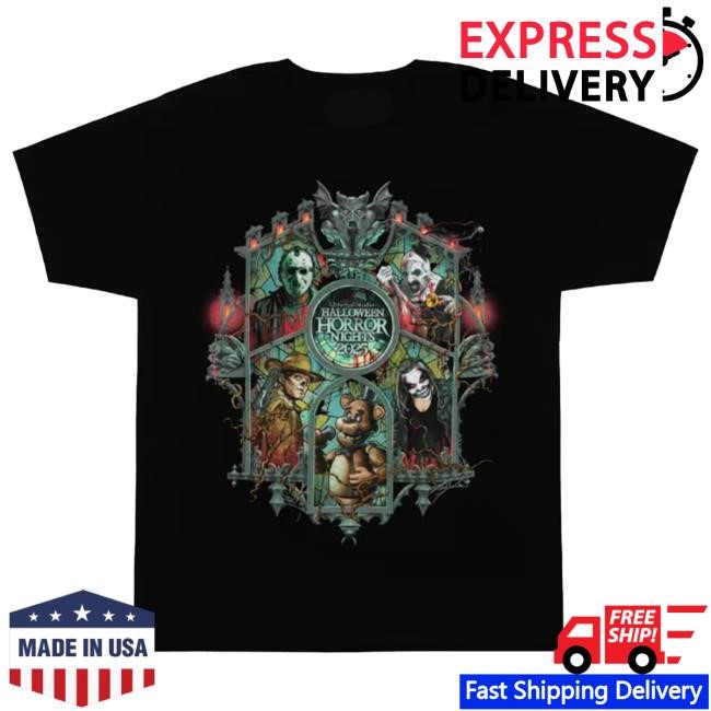 Official Halloween Horror Nights 2025 Key Art Adult Top Shirt