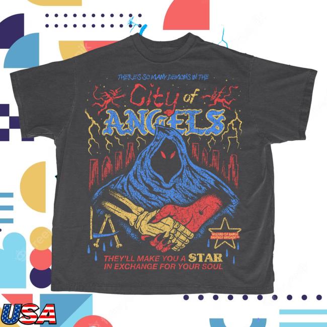 Wizard Of Barge Shop City Of Angels Vintage Shirt New