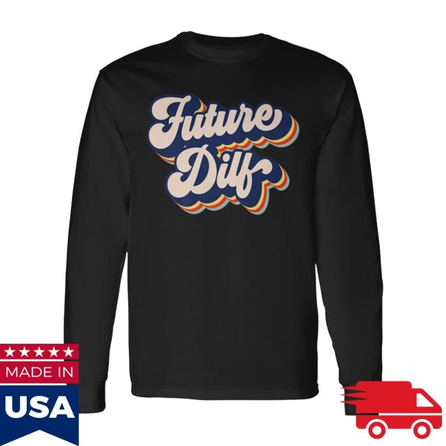 Future Dilf Retro Hot Dad Vintage Mens Tee - Future Dilf Graphic