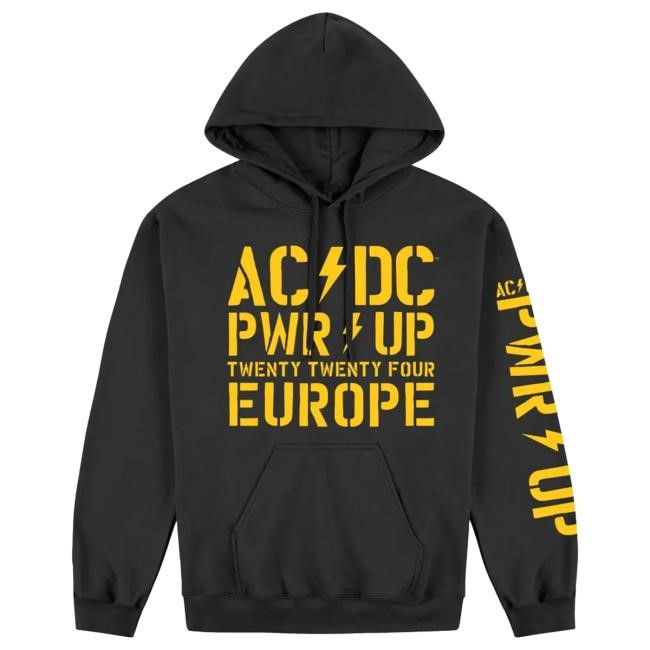 Official Ac Dc Merch Store AC/DC PWR UP 2024 Tour Hooded Sweatshirt Ac Dc Shop Acdc Clothing Official Ac Dc Merch Store AC/DC PWR UP 2024 Tour Popover Hoodie Ac Dc Shop Acdc Clothing