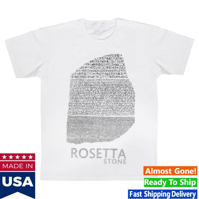 Rosetta Stone White Unisex Hot Shirt British Museum Store Shop Official Store Shop