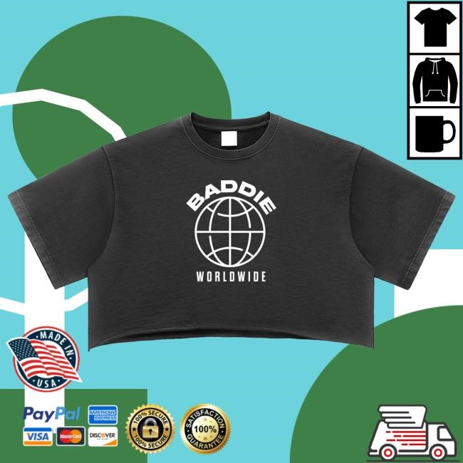 Snow Washed Baddie Worldwide Natalie Nunn Raw Edge Crop Top