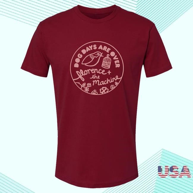 Official Florence and The Machine Dog Days T Shirt (Forest) Official Florence and The Machine Dog Days Top Shirt (Forest)