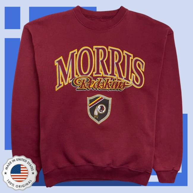 Official Shop Demand Vintage 90S Morris Redskins Crew neck Sweatshirt Burgundy Shopdemand