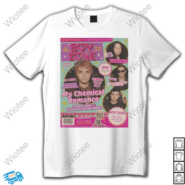 Official My Chemical Romance Boy Zone T Shirts