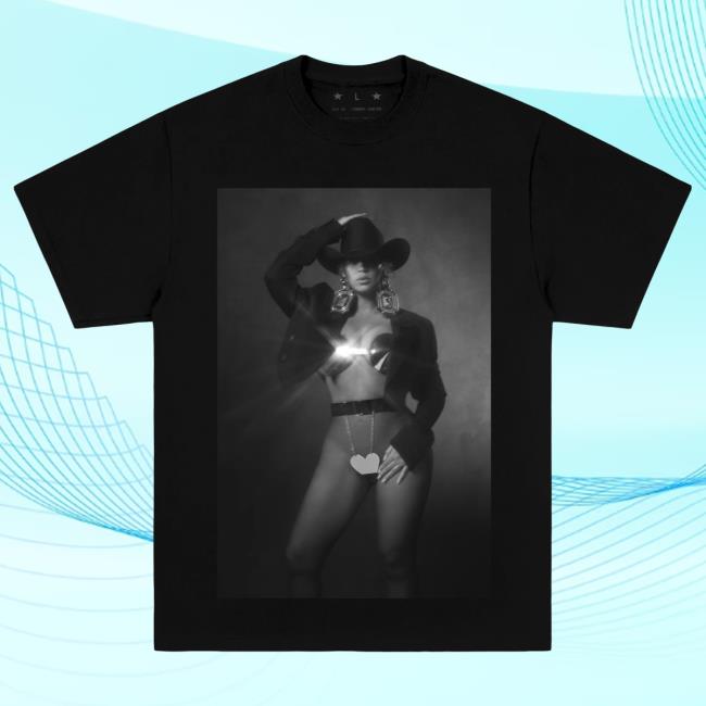 Official Beyonce Merch Store Cowboy Carter Limited Edition Cover (Black Tee) Beyonce Apparel Clothing Shop Beyoncé