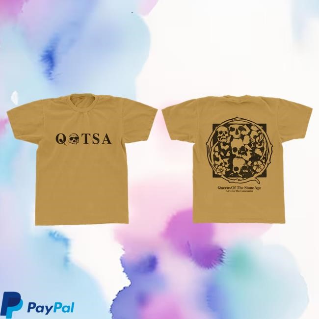 Official Queens Of The Stone Age Merch Store Alive In The Catacombs Tshirt Qotsa