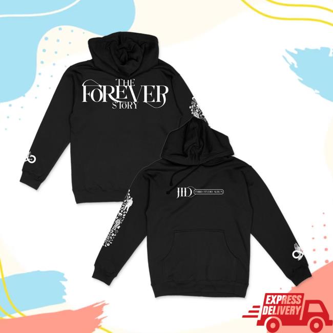 Jid Merch The Forever Story Black Tour Crewneck Jid Merch The Forever Story Black Tour Hooded Sweatshirt