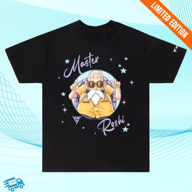 Official Hypland Clothing Merch Store Hypland Db Master Roshi Airbrush Popover Shirt (Black)