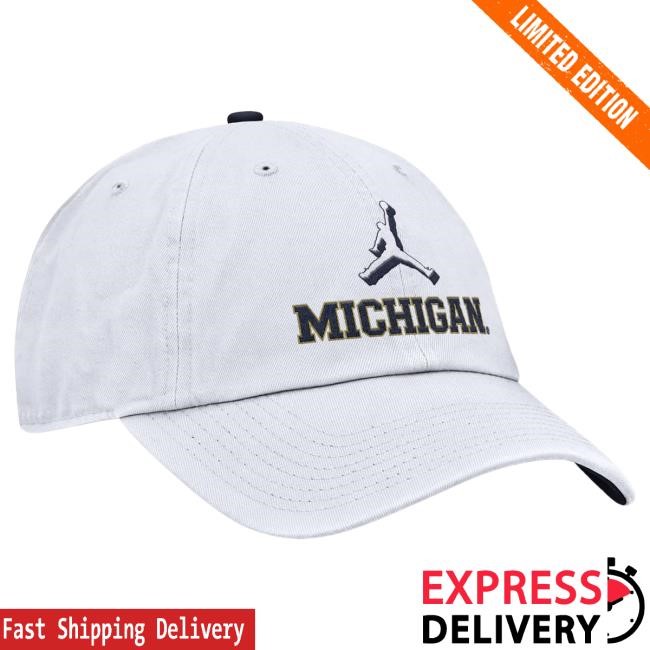Michigan Wolverines Nike Jordan White Adjustable Primetime Club Hat The M Den Official Shop