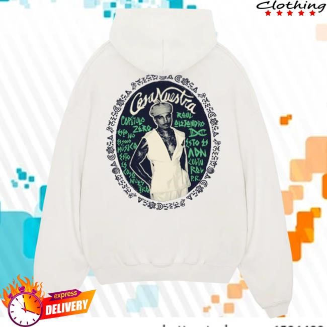 Official Rauw Alejandro Merch Store Shop Ecos de origen Hoodie - Off White