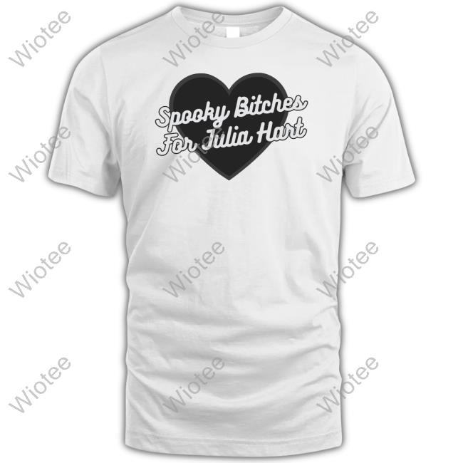 Official Wrestling Winedown Shop Queen Of Harts Spooky Bitches For Julia Hart Tee Shirt