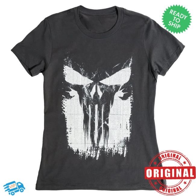 Official Heroes And Villains Forge Series Marvel The Punisher Logo Womens Tee Official Heroes And Villains Forge Series Marvel The Punisher Logo Womens T Shirt