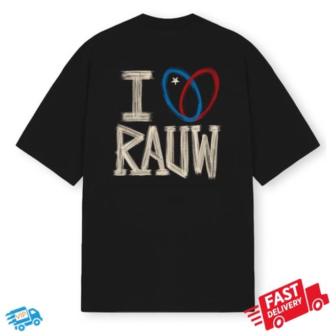 Official Rauw Alejandro Merch Store Shop I 3 Rauw Top Shirt Black Official Rauw Alejandro Merch Store Shop I <3 Rauw Tee Black