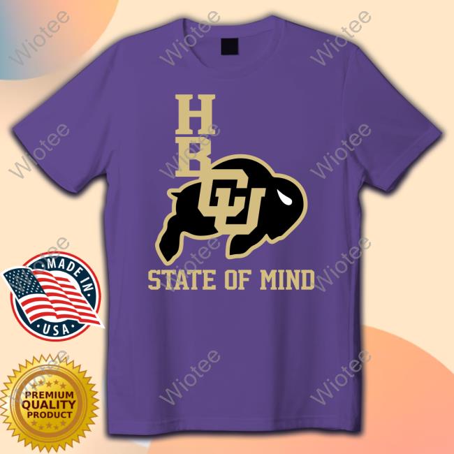 Colorado Buffalos HBCU State Of Mind T Shirt Official Colorado Buffalos HBCU State Of Mind Shirts