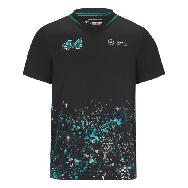 Official Formula1 F1 Store Merch Shop Mercedes Amg Petronas F1 Lewis Hamilton #44 Sports Tee F1store