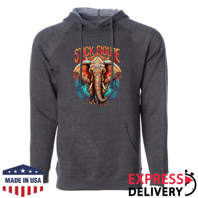 Stick Figure Merch Sacred Elephant Raglan T Shirt