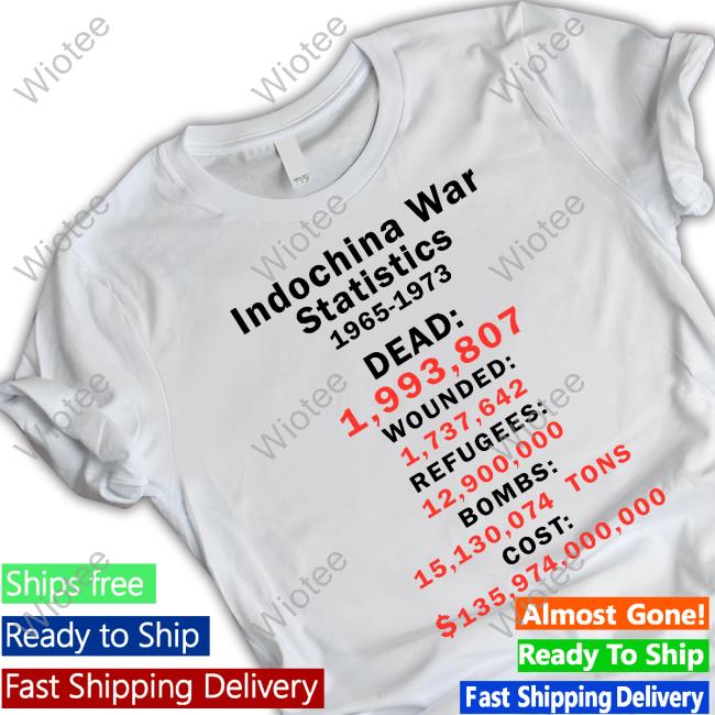 Indochina War Statistics 1965-1973 T-Shirt